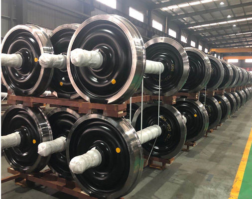 Conjunto de ruedas de ferrocarril BA004 Conjunto de ruedas ((22.5t) Certificación de la ETI