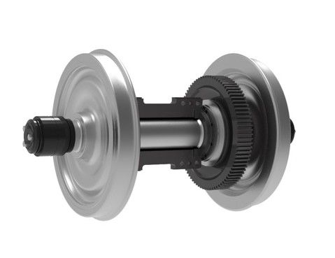 Conjunto de rodas ferroviárias com potência U20 Conjunto de eixo de roda de locomotiva ferroviária Loco