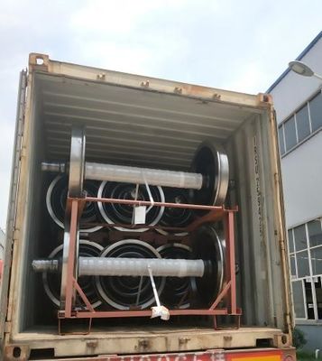 Conjunto de ruedas de ferrocarril BA004 Conjunto de ruedas ((22.5t) Certificación de la ETI
