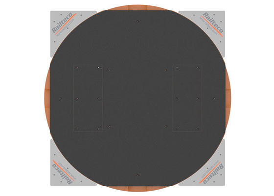 বায়ুসংক্রান্ত রেলওয়ে হুইসেট টার্নটেবল 110mm - 140mm ব্যাসার্ধ উত্তোলন উচ্চতা