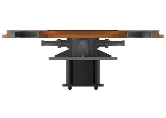 বায়ুসংক্রান্ত রেলওয়ে হুইসেট টার্নটেবল 110mm - 140mm ব্যাসার্ধ উত্তোলন উচ্চতা