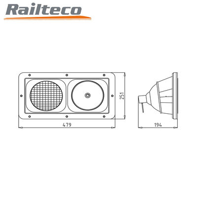 Kırmızı ve Beyaz Işık Demiryolları Kargo vagonları için yedek parçalar Elektrikli lokomotif