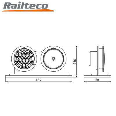 Lâmpada de cauda de locomotiva / Lâmpada de cauda de locomotiva