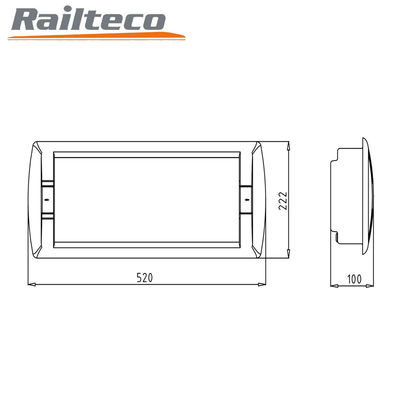 Lâmpadas de travessia interiores de locomotivas