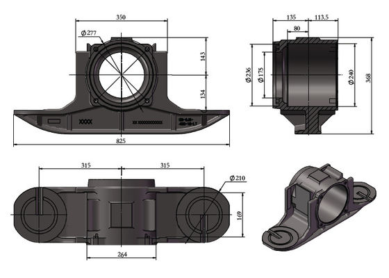 Settile di ruote del bogie ferroviario BA182 Casella dell'asse ferroviario Casella del bogie ferroviario Parti